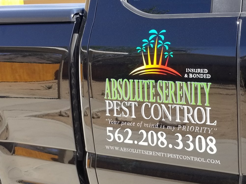 The Absolute Serenity Pest Control truck